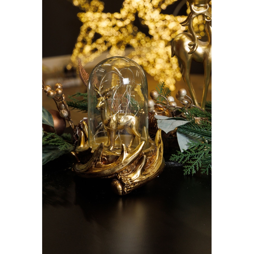 Decoração de Natal LED 12xLED/3xAAA branco quente