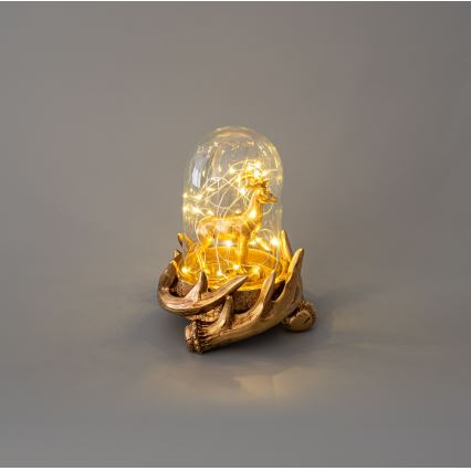 Decoração de Natal LED 12xLED/3xAAA branco quente