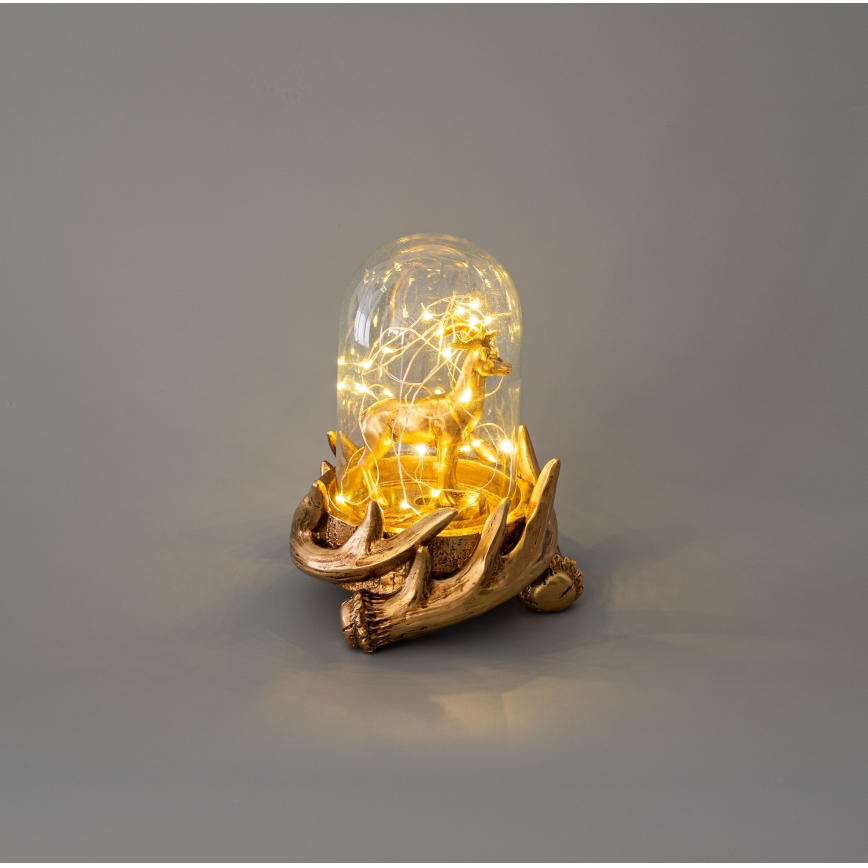 Decoração de Natal LED 12xLED/3xAAA branco quente