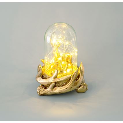 Decoração de Natal LED 12xLED/3xAAA branco quente