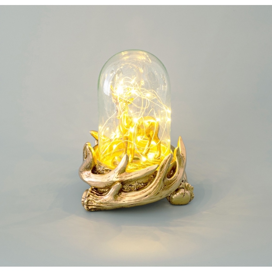 Decoração de Natal LED 12xLED/3xAAA branco quente