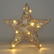 Decoração de Natal LED 14xLED/2xAA estrela
