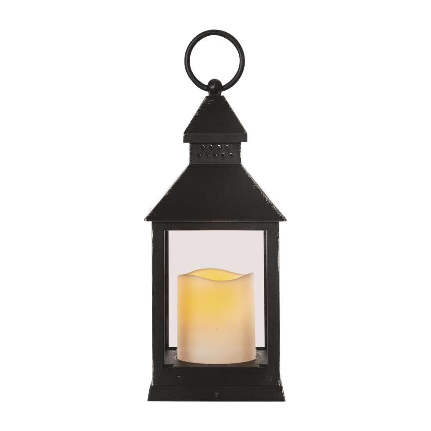 Decoração de Natal LED 1xLED/3xAAA preta