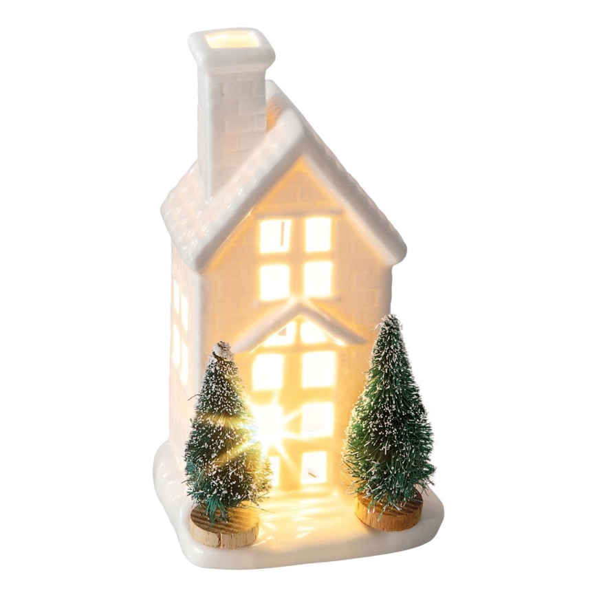 Decoração de Natal LED 1xLED/3xLR44 branco quente