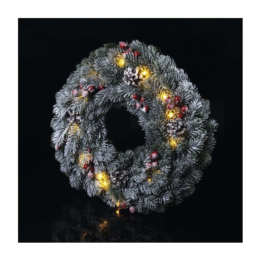 Decoração de Natal LED 20xLED/2xAA d. 38 cm