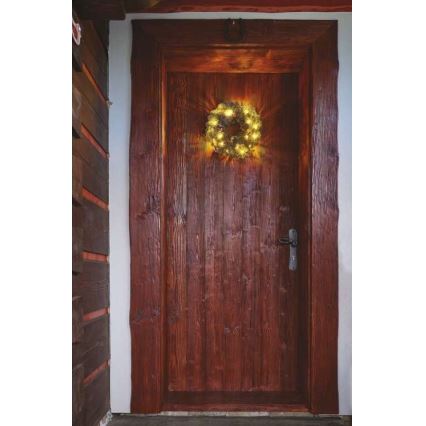 Decoração de Natal LED 20xLED/2xAA d. 38 cm