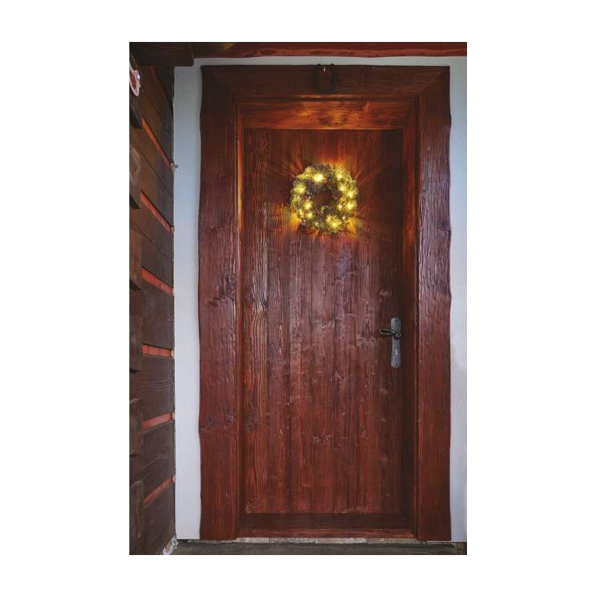 Decoração de Natal LED 20xLED/2xAA d. 38 cm