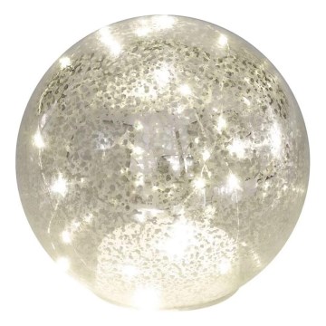Decoração de Natal LED 20xLED/3xAA, esfera diâmetro 15 cm