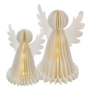 Decoração de Natal LED 20xLED/6xAA anjos