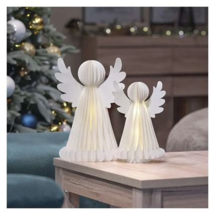 Decoração de Natal LED 20xLED/6xAA anjos