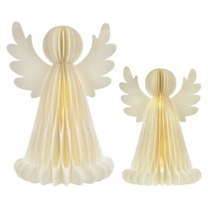 Decoração de Natal LED 20xLED/6xAA anjos