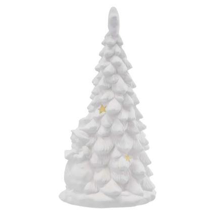 Decoração de Natal LED/2xAA, árvore de Natal, branco quente