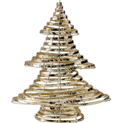 Decoração de Natal LED 30xLED/3xAA 40 cm branco quente árvore/dourada