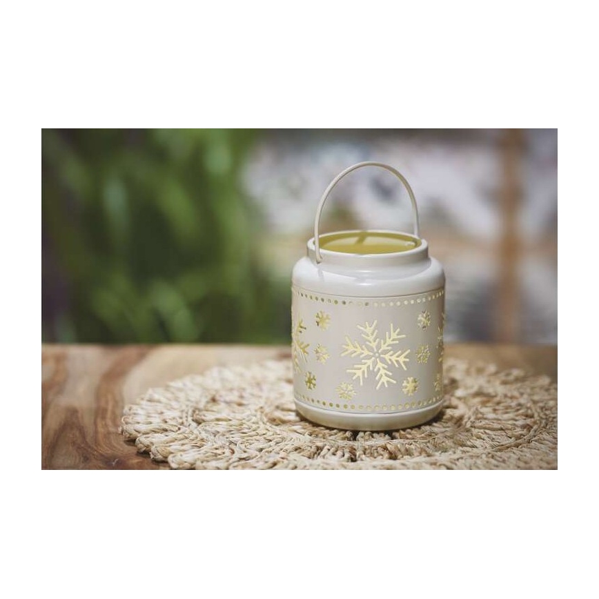 Decoração de Natal LED, 3x AAA, branca