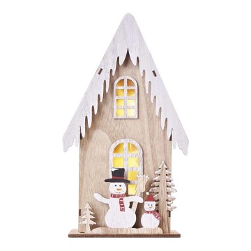 Decoração de Natal LED 3xLED/2xAA bege