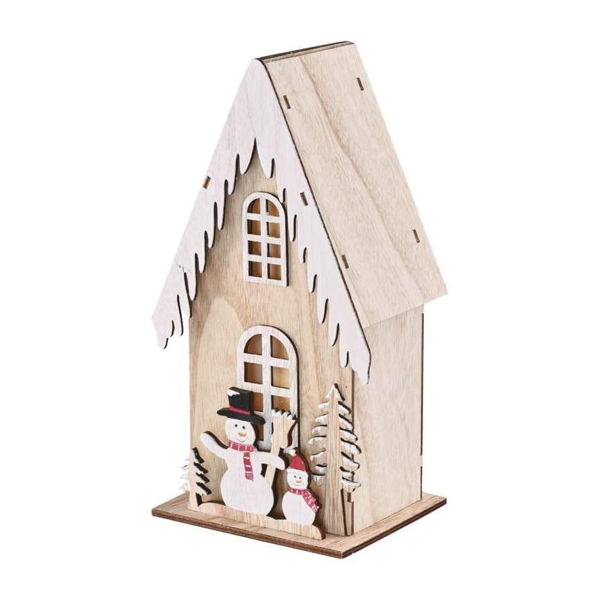 Decoração de Natal LED 3xLED/2xAA bege