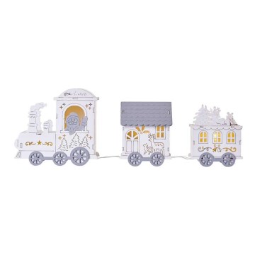 Decoração de Natal LED 3xLED/2xAA cinzenta