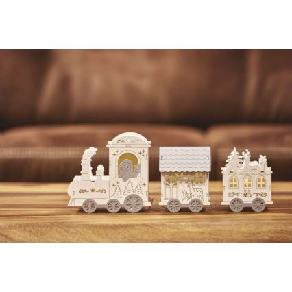 Decoração de Natal LED 3xLED/2xAA cinzenta