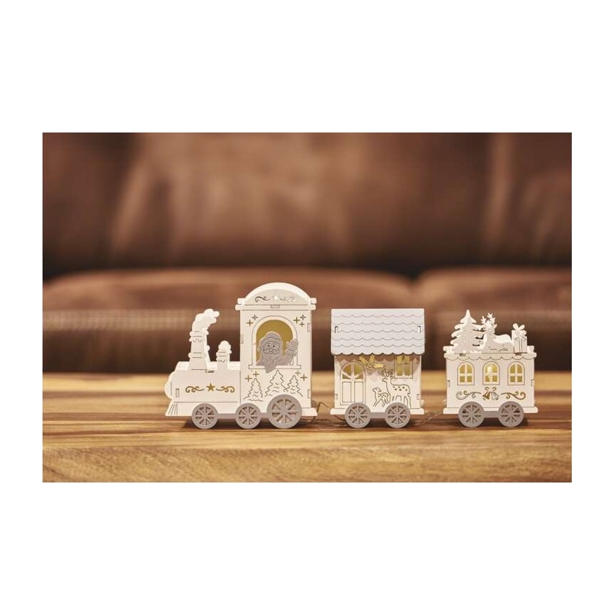 Decoração de Natal LED 3xLED/2xAA cinzenta