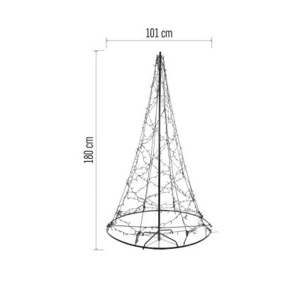 Decoração de Natal LED 480xLED/230V IP44 180 cm