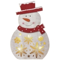 Decoração de Natal LED 5xLED/2xAA boneco de neve