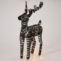 Decoração de Natal LED 60xLED/3xAA 60 cm branco quente rena/preta