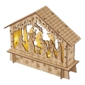 Decoração de Natal LED 6xLED/2xAA presépio