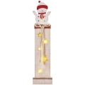 Decoração de Natal LED 7xLED/2xAA boneco de neve