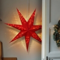 Decoração de Natal LED, estrela de 60 cm, alimentada por 2xAA
