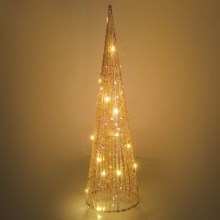 Decoração de Natal LED LED/2xAA 50 cm cone