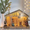 Decoração de Natal LED LED/2xAA betlém