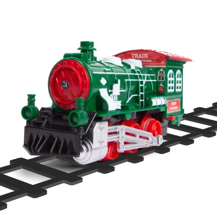 Decoração de Natal LED, LED/2xAA, diâmetro 80 cm, comboio para árvore de Natal