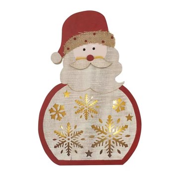 Decoração de Natal LED LED/2xAAA Santa