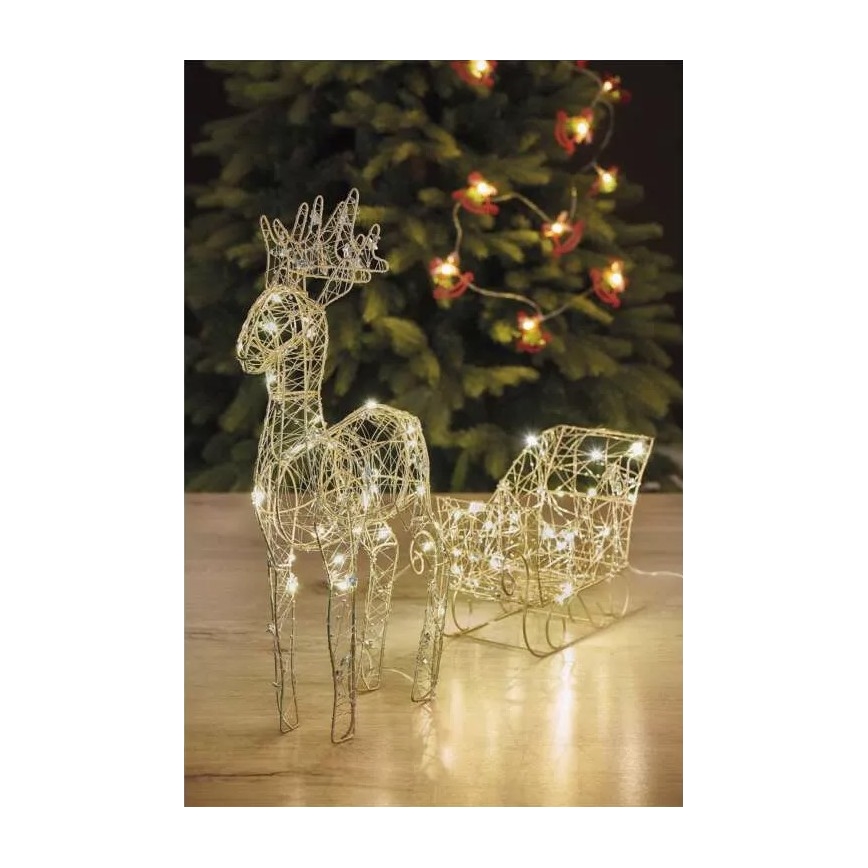 Decoração de Natal LED LED/3xAA branco quente