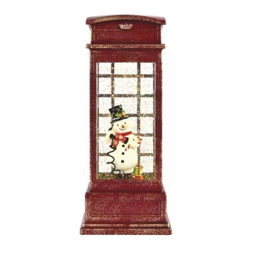 Decoração de Natal LED LED/3xAA cabine telefónica