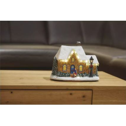 Decoração de Natal LED LED/3xAA casa