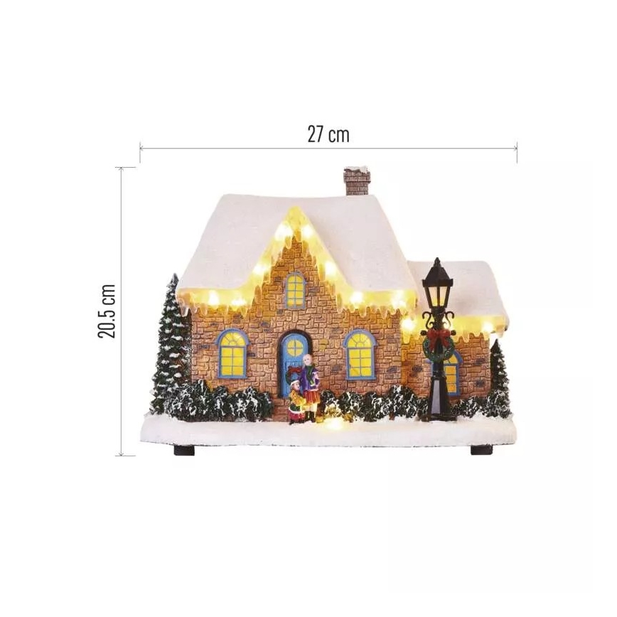 Decoração de Natal LED LED/3xAA casa