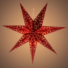 Decoração de Natal LED LED/3xAA estrela vermelha