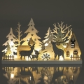 Decoração de Natal LED LED/3xAAA/branco quente floresta