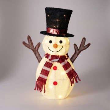 Decoração de Natal LED para exterior 35xLED/230V 67 cm IP44 boneco de neve