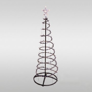 Decoração de Natal LED para exterior 524 LEDs/230V 15 funções 150 cm IP44 branco quente árvore de Natal