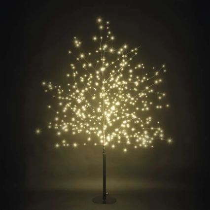 Decoração de Natal LED para exterior 600xLED/3,8W/230V 120 cm branco quente IP44