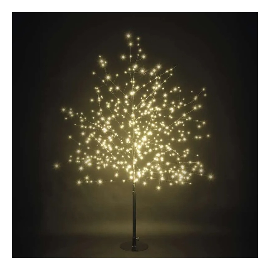 Decoração de Natal LED para exterior 600xLED/3,8W/230V 120 cm branco quente IP44