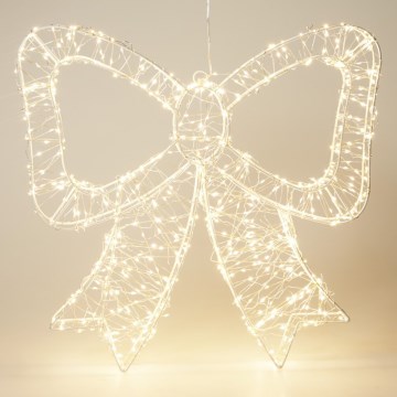Decoração de Natal LED para exterior 720xLED/6W/230V 46 cm IP44 branco quente laço/branco