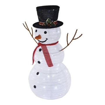 Decoração de Natal LED para exterior 80xLED/2,25W/4,5/230V IP44 90 cm boneco de neve