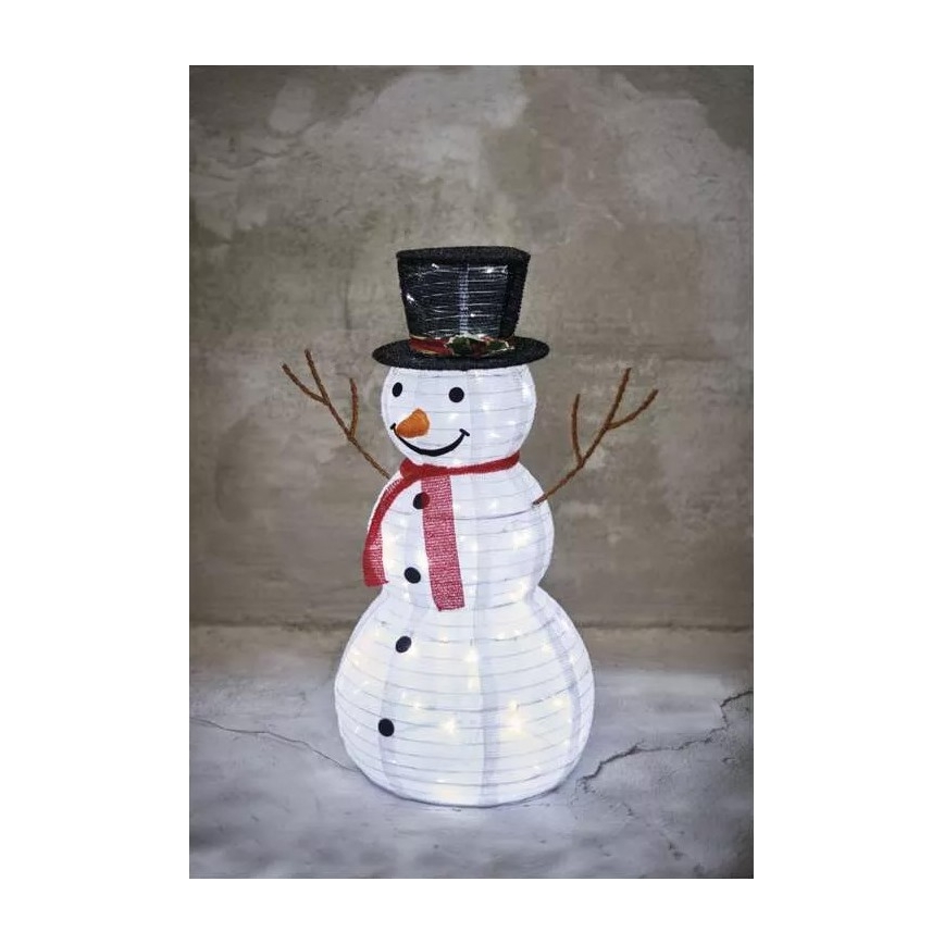 Decoração de Natal LED para exterior 80xLED/2,25W/4,5/230V IP44 90 cm boneco de neve