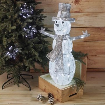Decoração de Natal LED para exterior 80xLED/3,6W/230V IP44 82 cm boneco de neve