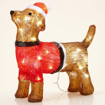 Decoração de Natal LED para exterior em forma de cão 40xLED/230V 35 cm IP44
