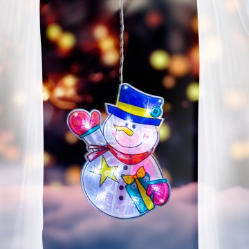 Decoração de Natal LED para janela 10xLED/3xAAA