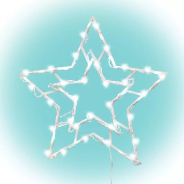 Decoração de Natal LED para janelas exteriores 35xLED/230V IP44 branco quente/estrela